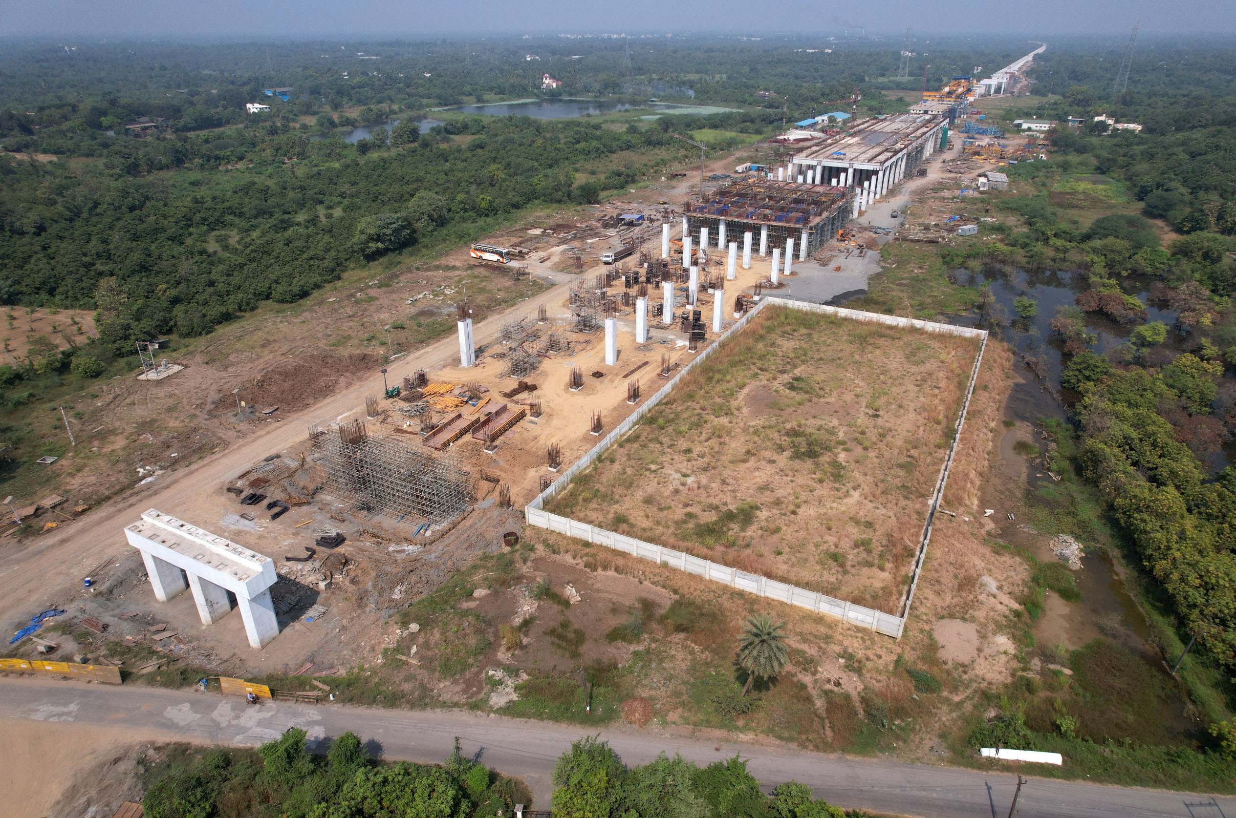 Erection Completed at Ambika River, Navsari District, August 2023